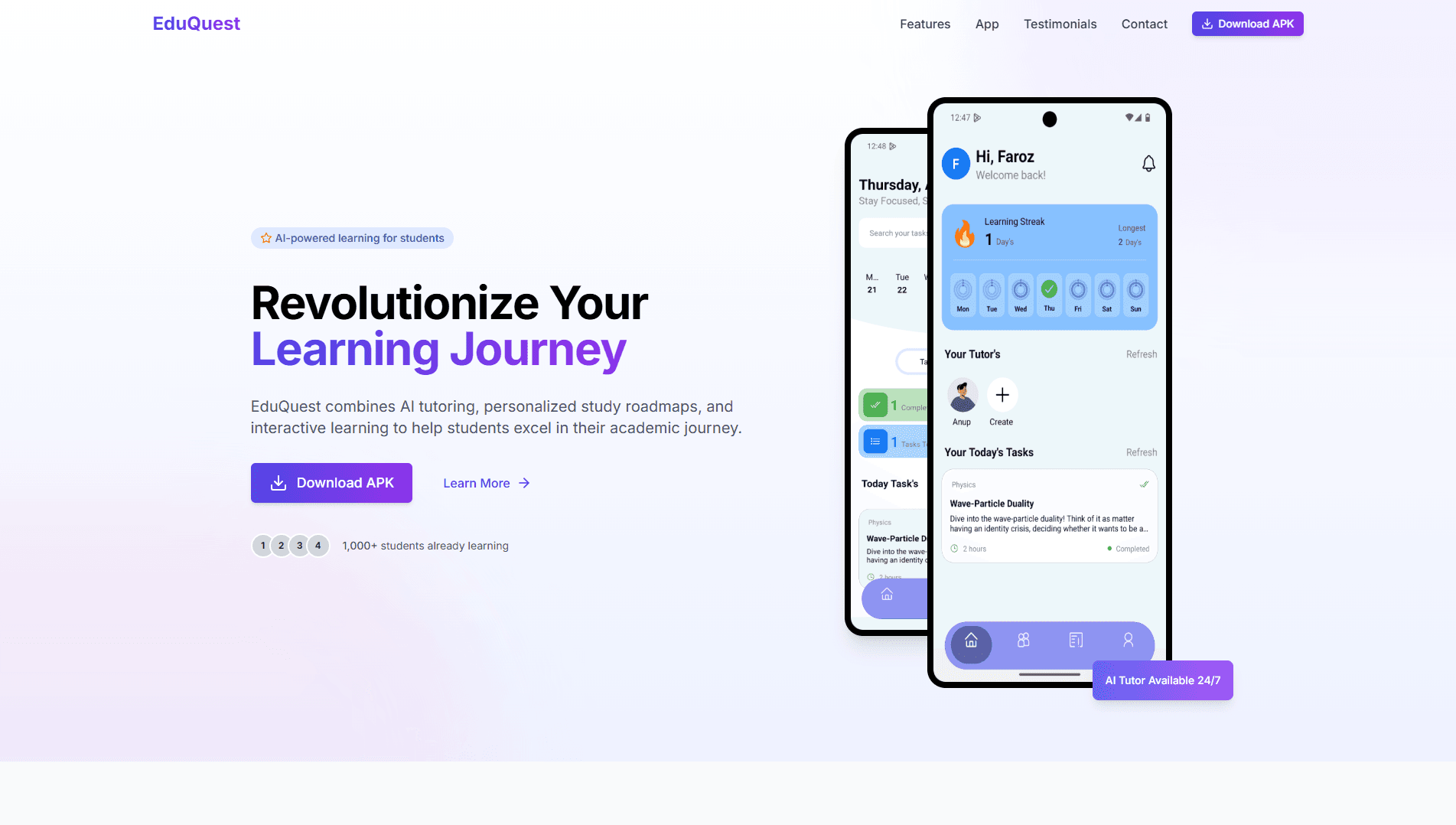 EduQuest project preview